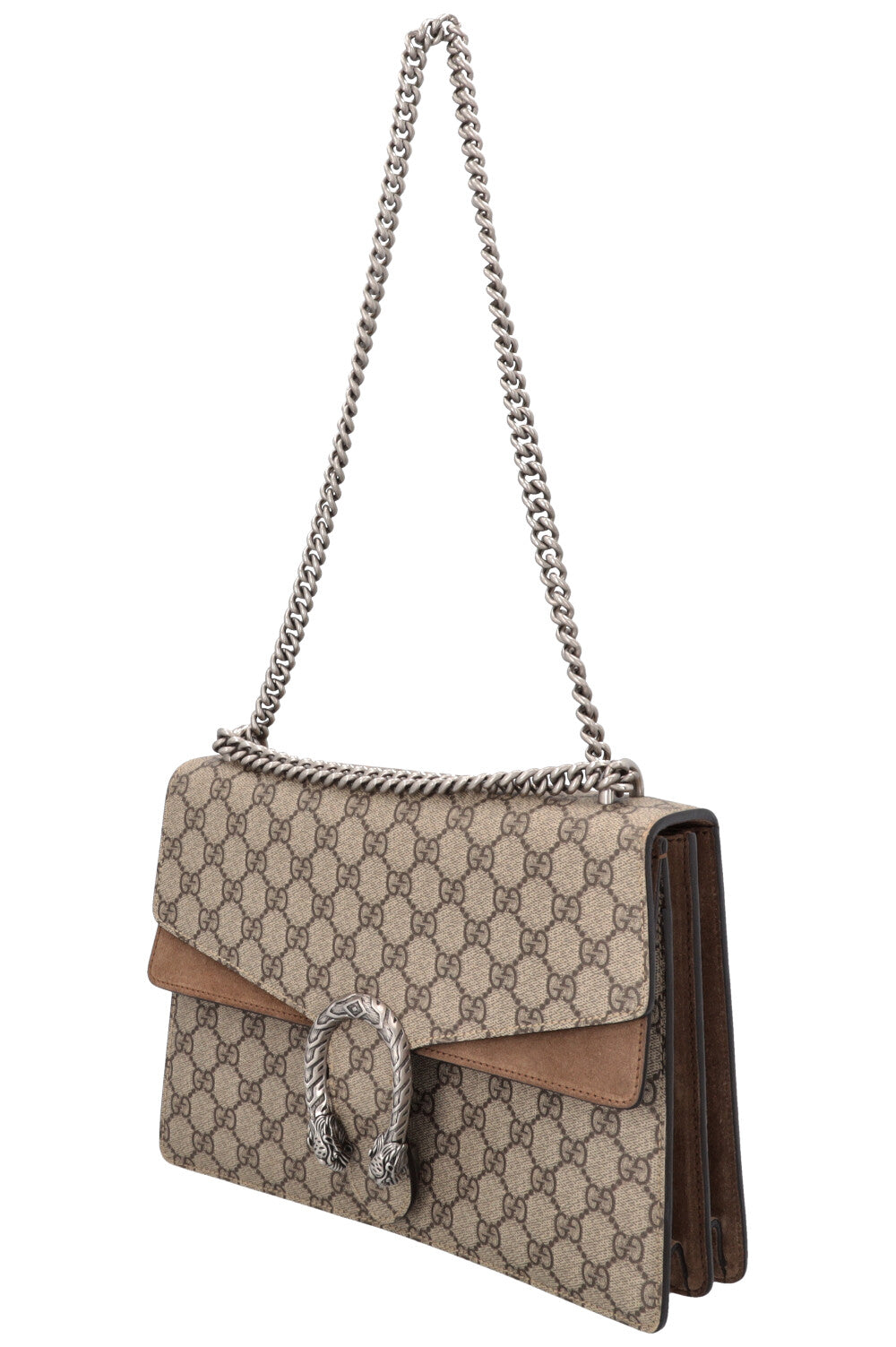 GUCCI Dionysus GG Supreme Bag Medium Brown