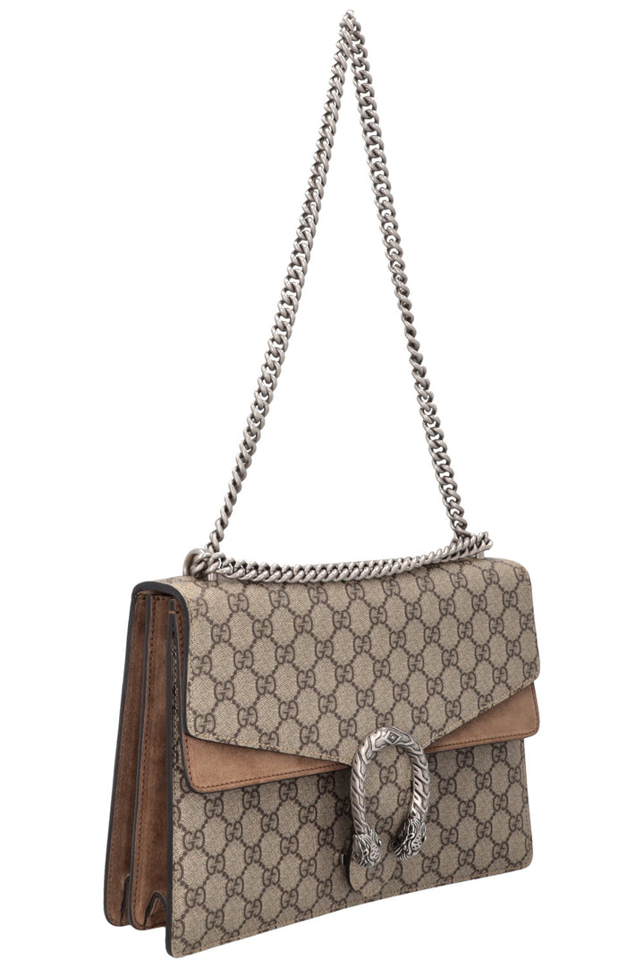 GUCCI Dionysus GG Supreme Bag Medium Brown