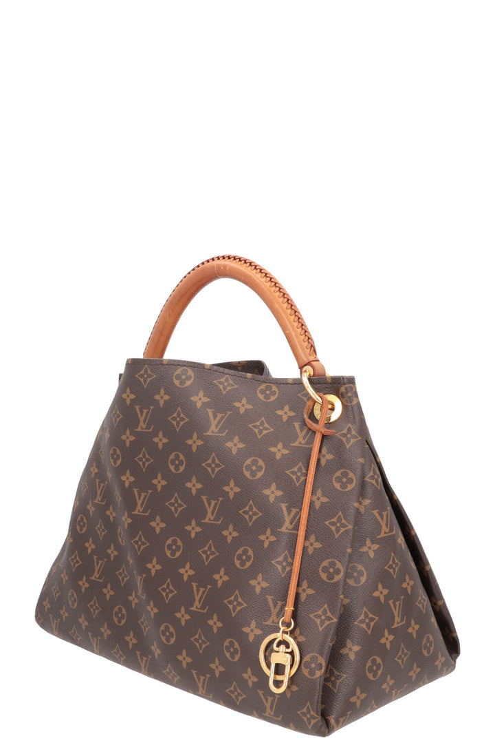LOUIS VUITTON Artsy Hobo Bag MNG Canvas