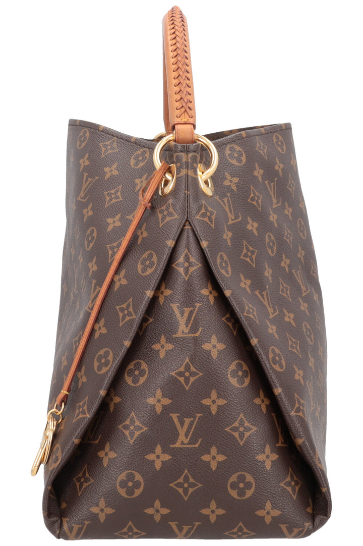 LOUIS VUITTON Artsy Hobo Bag MNG Canvas