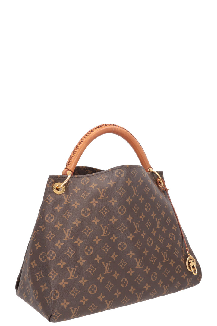 LOUIS VUITTON Artsy Hobo Bag MNG Canvas
