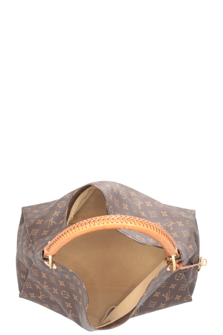 LOUIS VUITTON Artsy Hobo Bag MNG Canvas