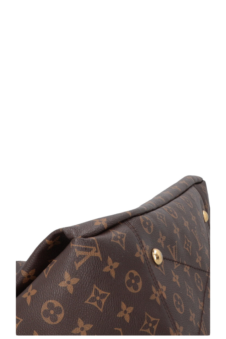 LOUIS VUITTON Artsy Hobo Bag MNG Canvas