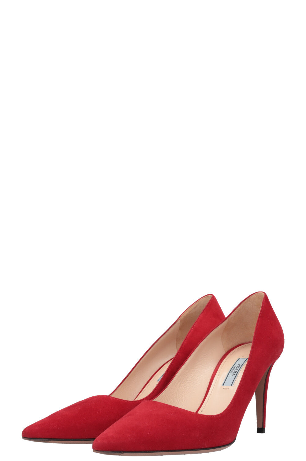 PRADA Heels Suede Red