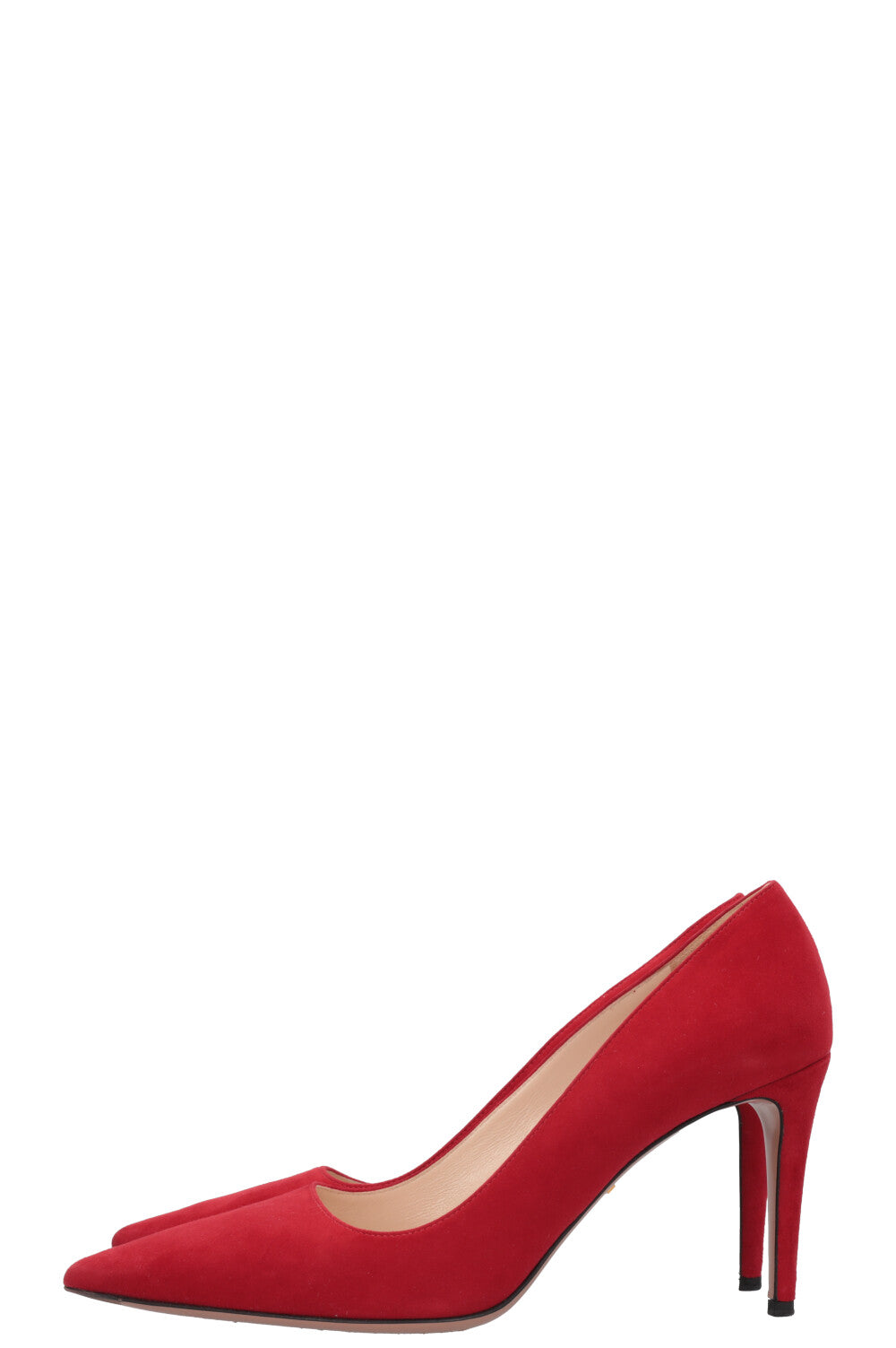 PRADA Heels Suede Red