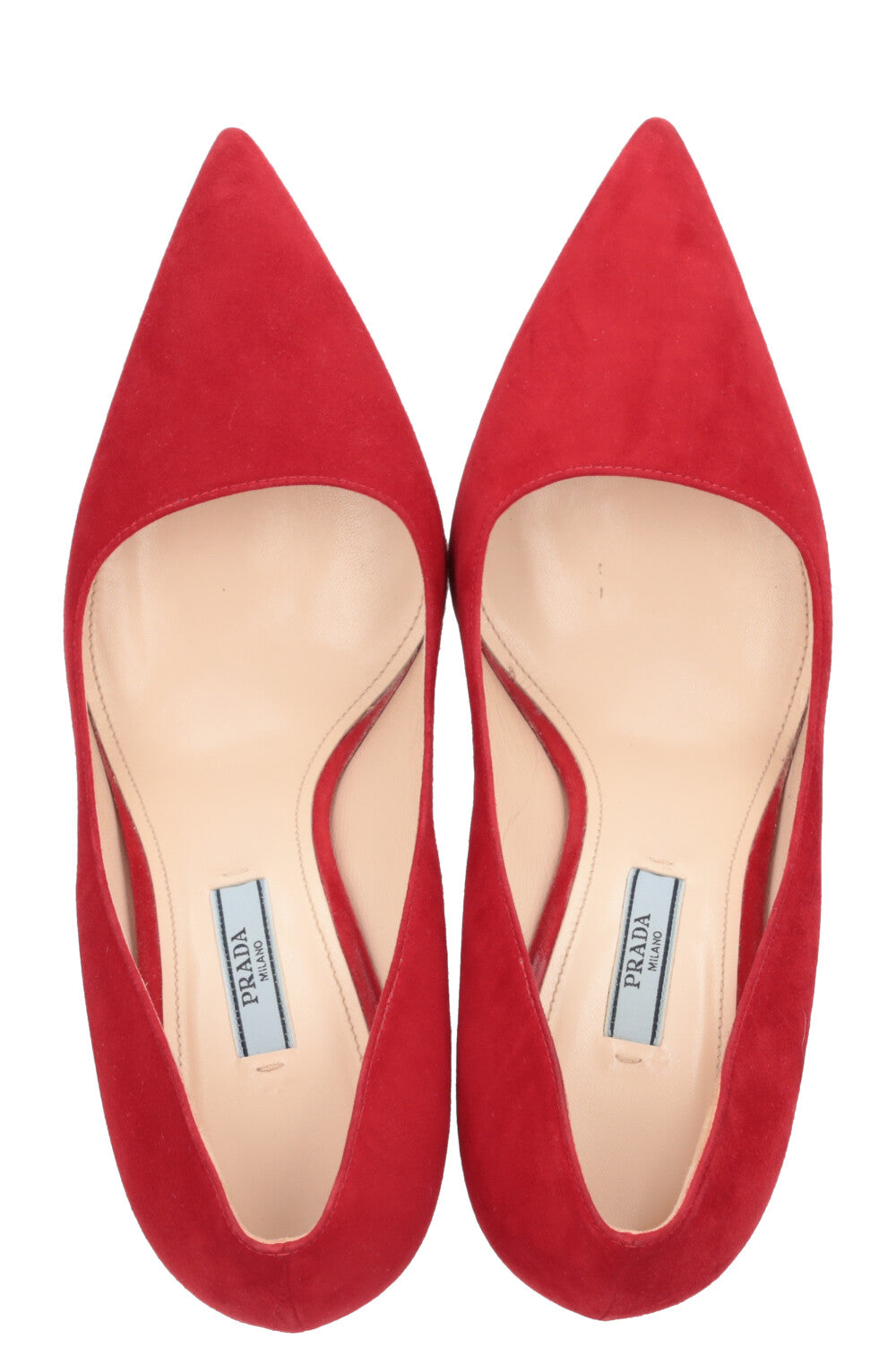 PRADA Heels Suede Red