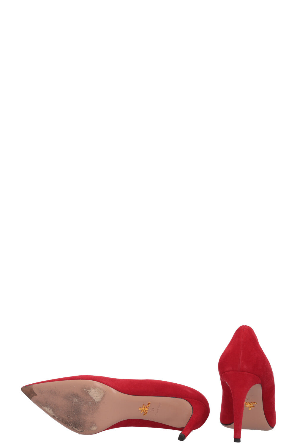 PRADA Heels Suede Red