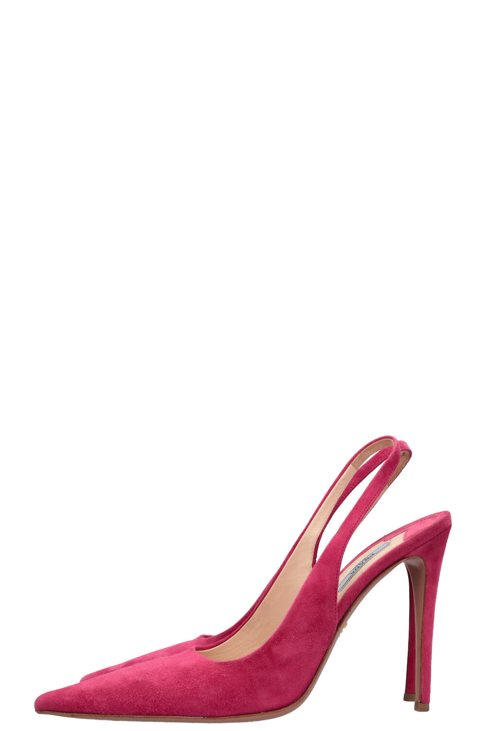 PRADA Slingback Heels Suede Pink