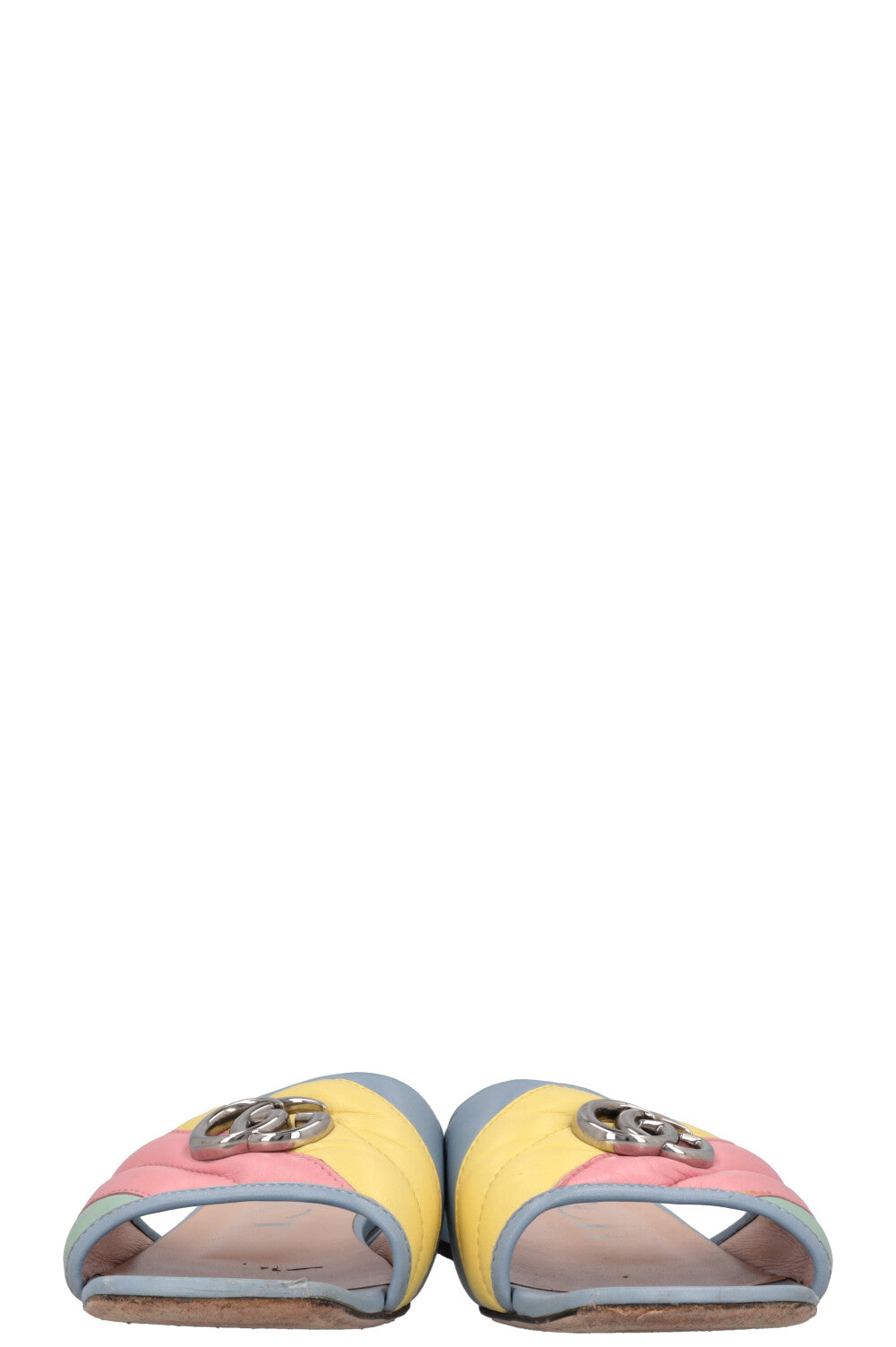 GUCCI Quilted Rainbow Marmont Sandals