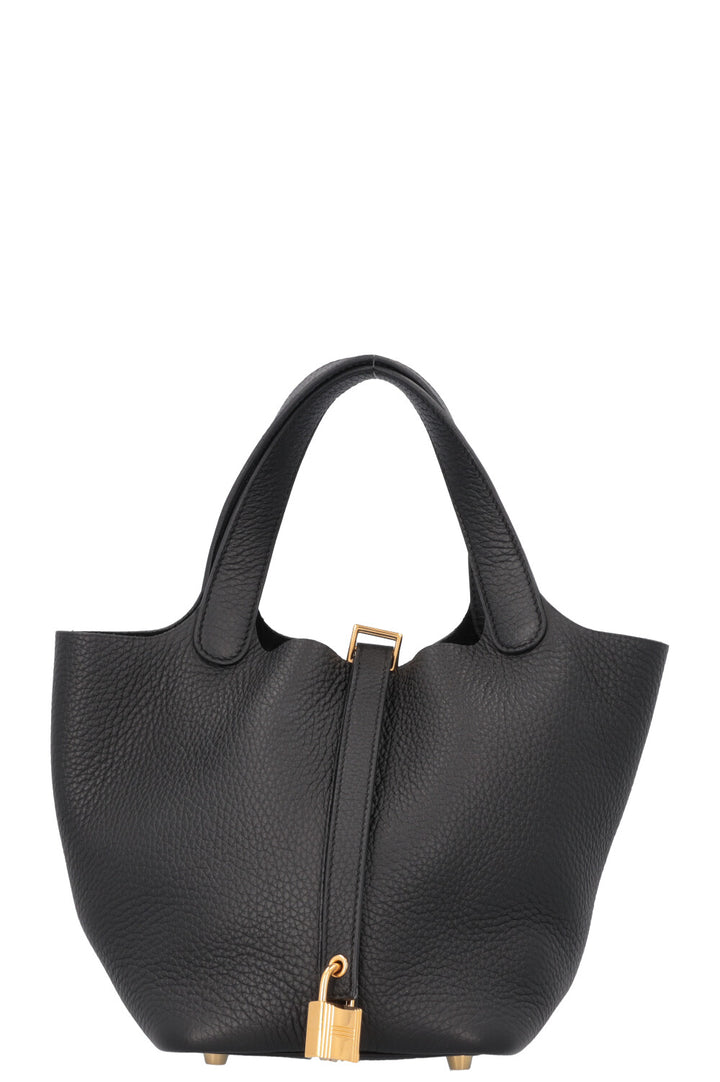 HERMÈS Picotin 18 Clemence Noir