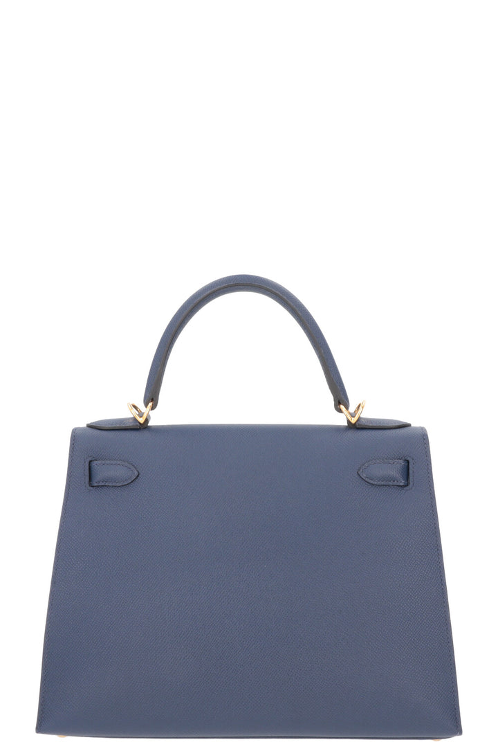 HERMES Kelly Sellier 28 Epsom Bleu Navy