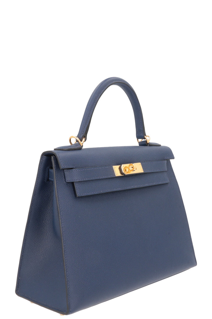 HERMES Kelly Sellier 28 Epsom Bleu Navy