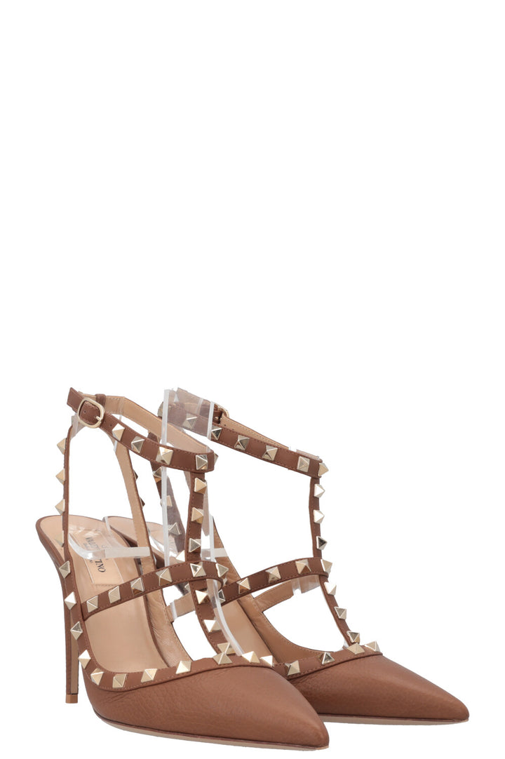 VALENTINO Rockstud Heels Brown