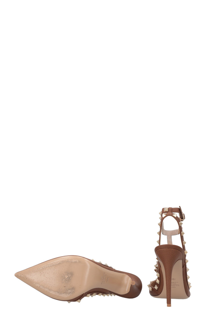 VALENTINO Rockstud Heels Brown