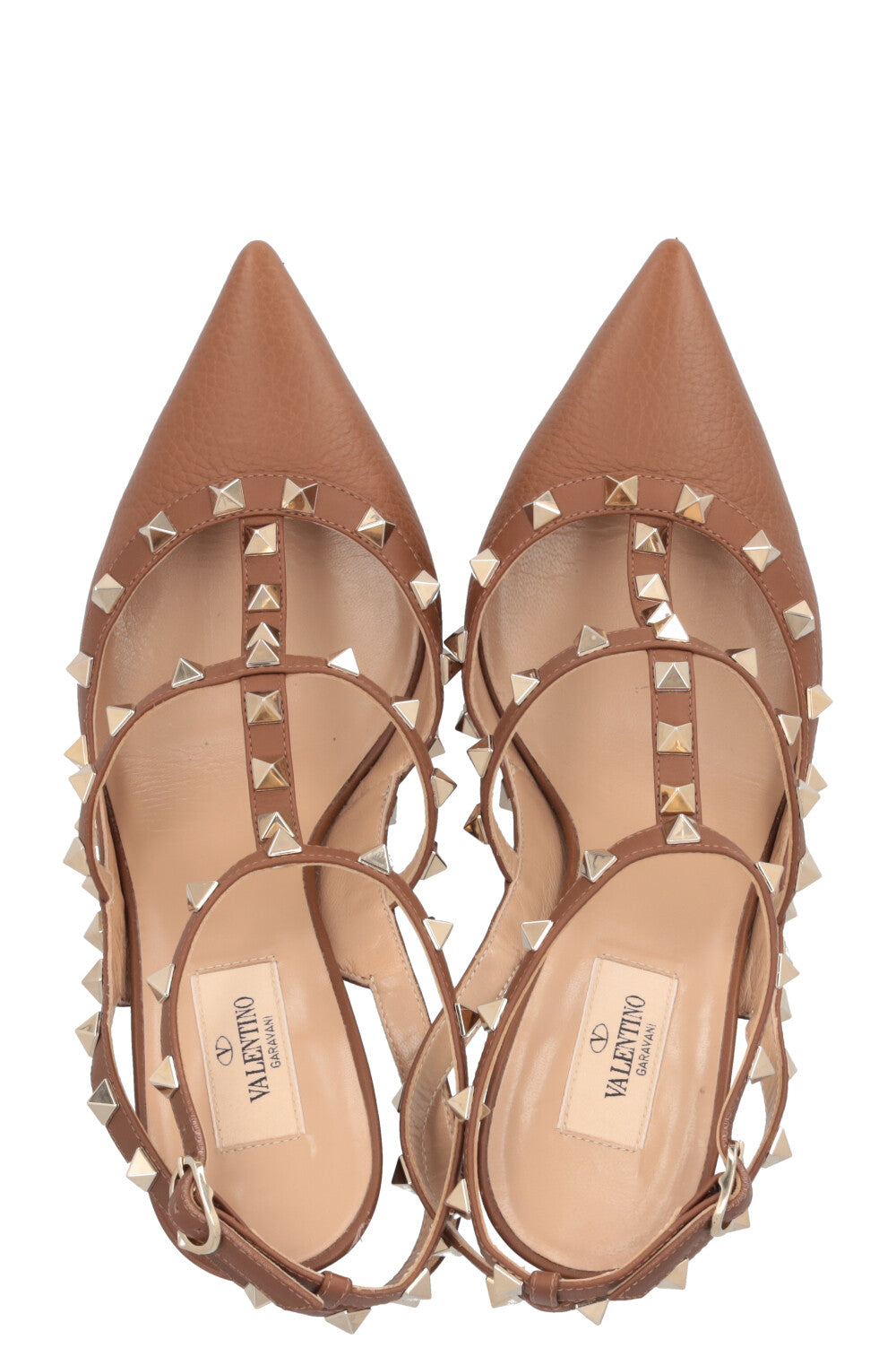 VALENTINO Rockstud Heels Brown