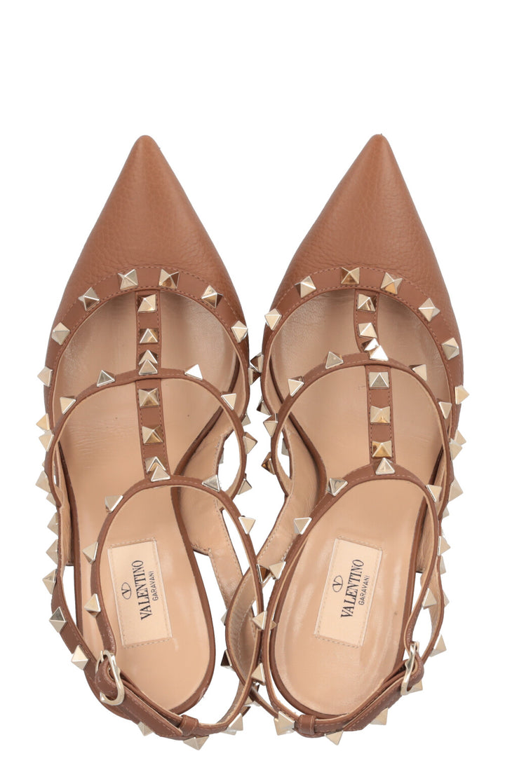 VALENTINO Rockstud Heels Brown