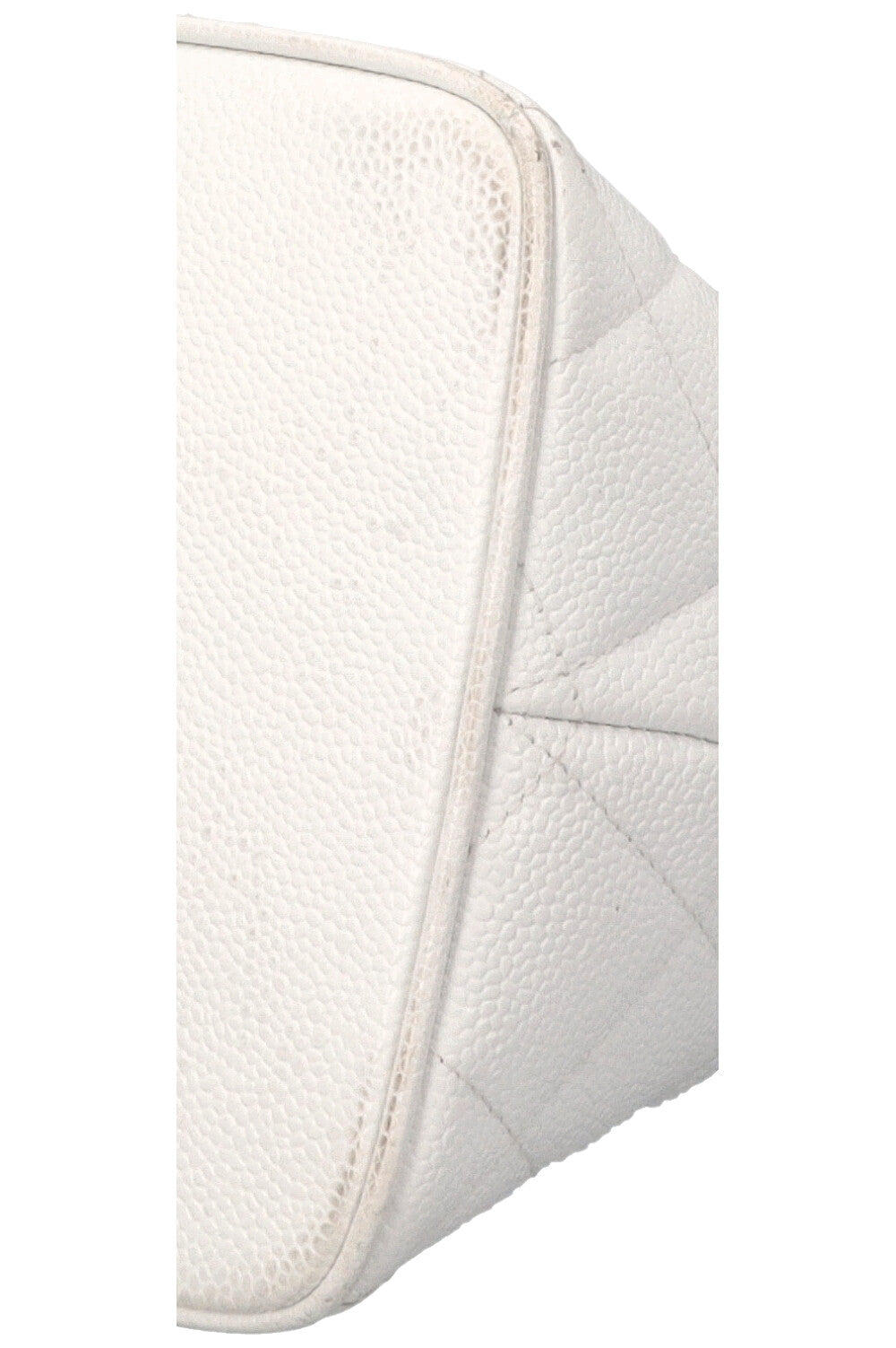 CHANEL Medaillon Tote Bag Leather White