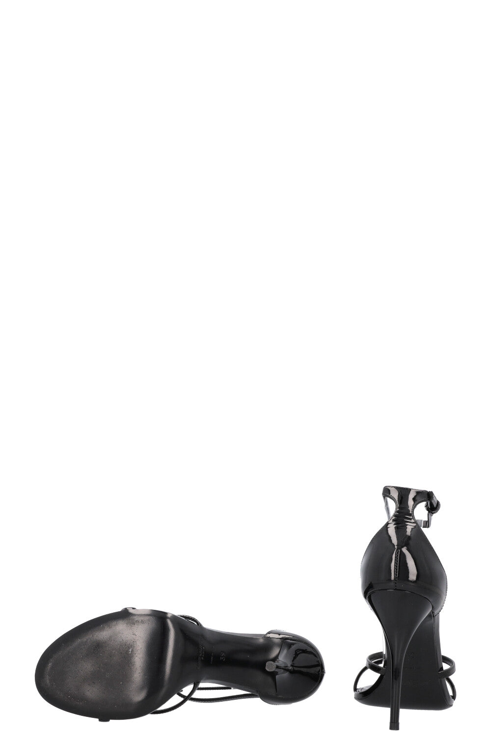 SAINT LAURENT Cassandra Heels Patent Black