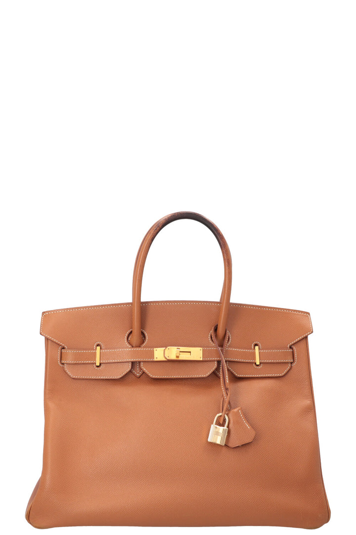 HERMÈS Birkin 35 Return Courchevel Gold