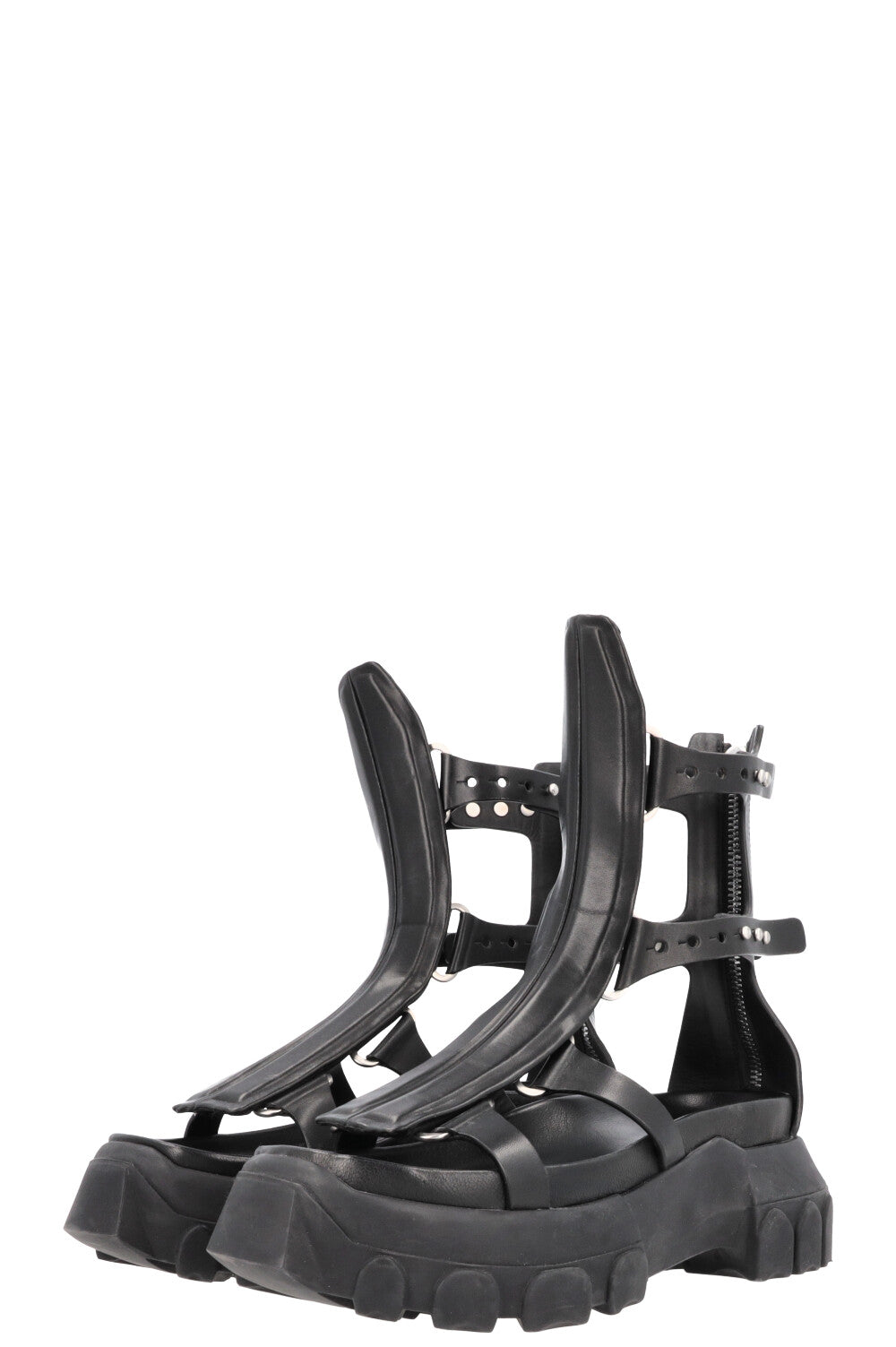 RICK OWENS Tractor Spartan Sandals Black