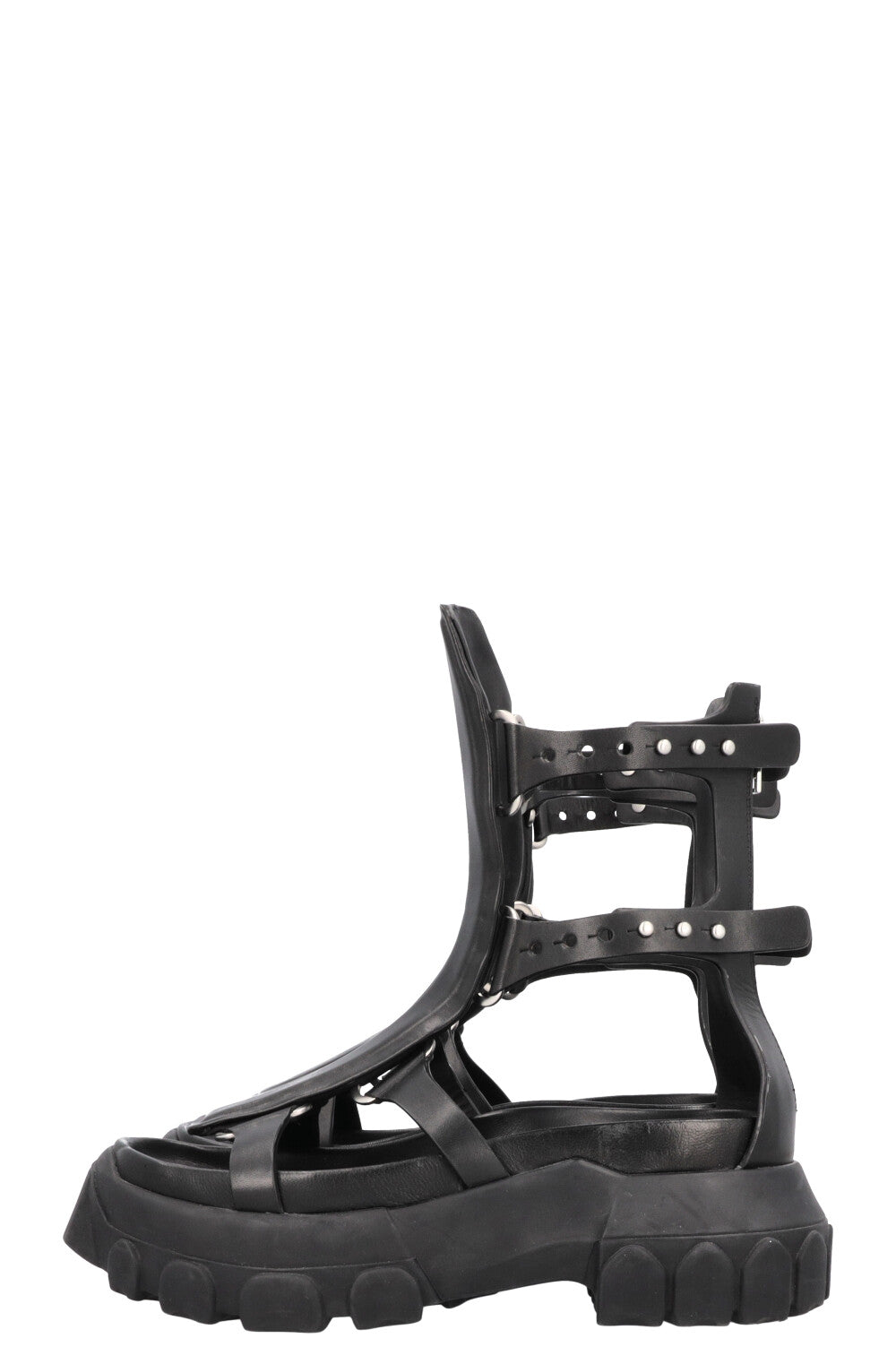 RICK OWENS Tractor Spartan Sandals Black