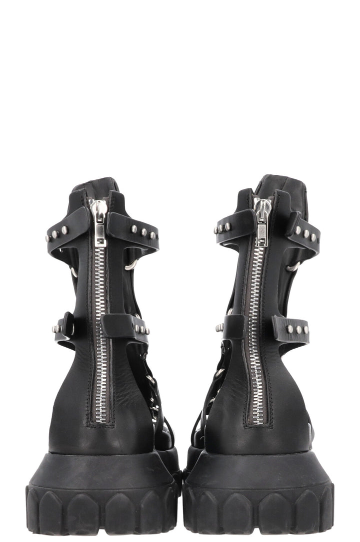 RICK OWENS Tractor Spartan Sandals Black