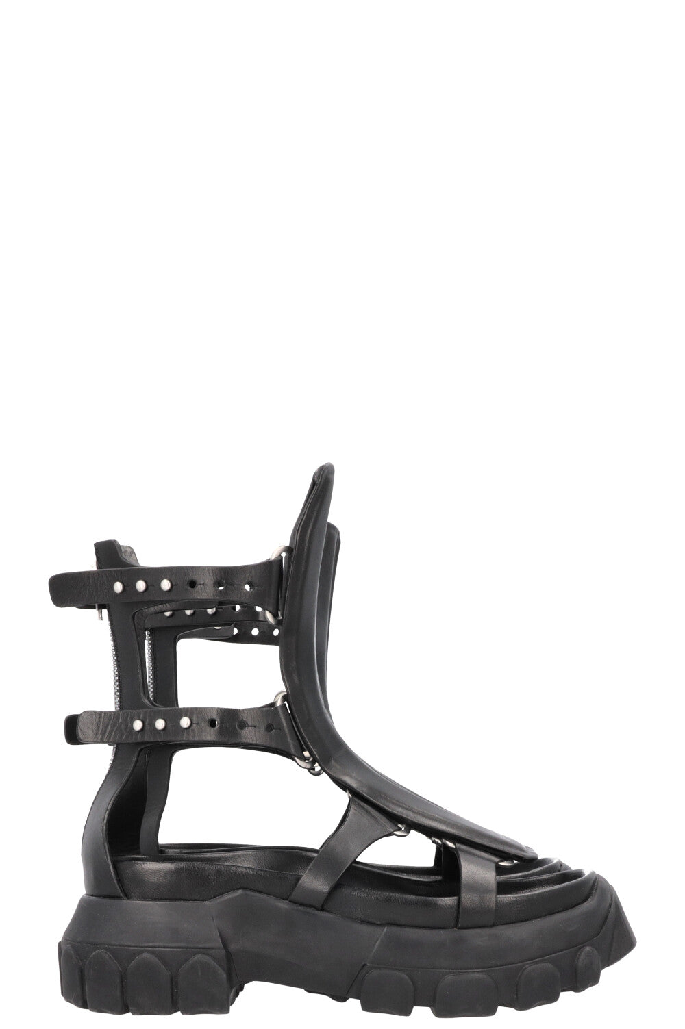RICK OWENS Tractor Spartan Sandals Black