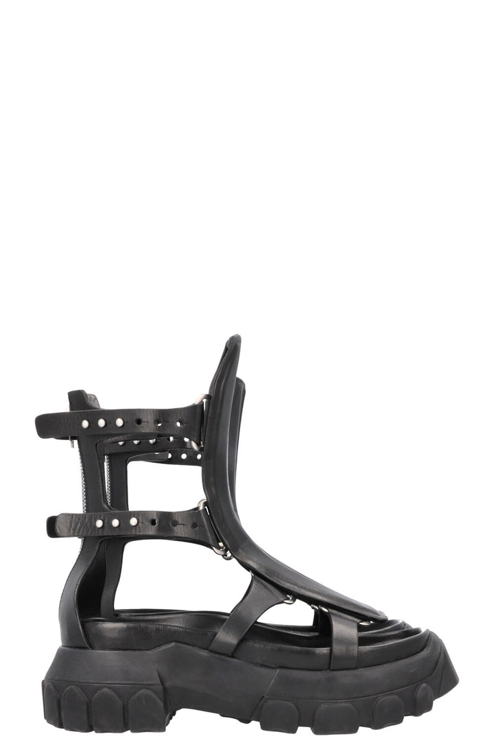 RICK OWENS Tractor Spartan Sandals Black