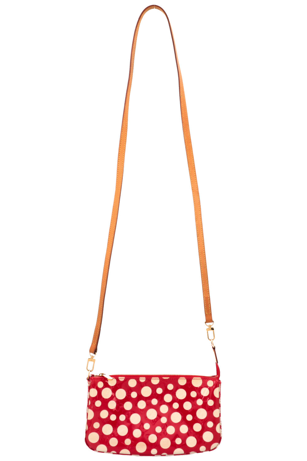 LOUIS VUITTON x YAYOI KUSAMA Pochette Accessories MNG Vernis Dots Red