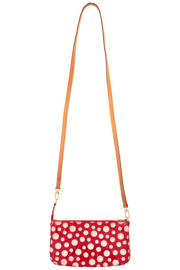 LOUIS VUITTON x YAYOI KUSAMA Pochette Accessoires MNG Vernis Dots Red