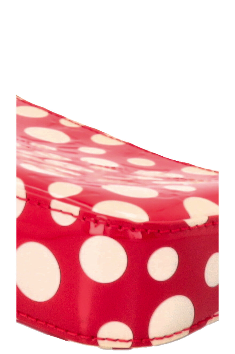 LOUIS VUITTON x YAYOI KUSAMA Pochette Accessories MNG Vernis Dots Red