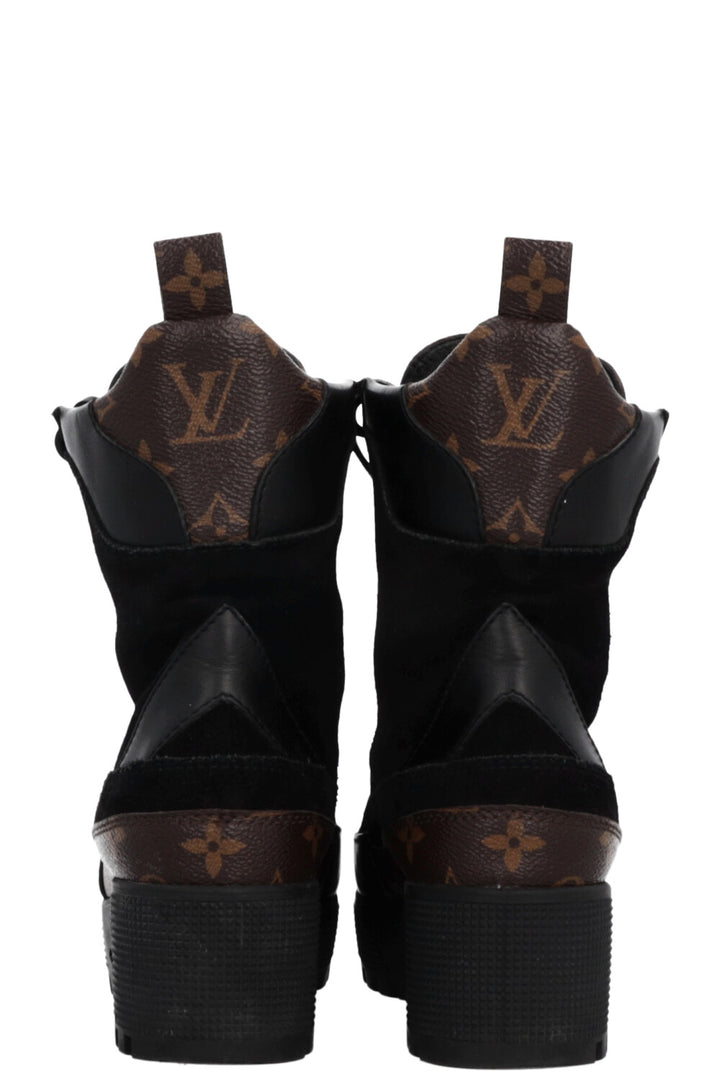LOUIS VUITTON Laureate Boots MNG Black