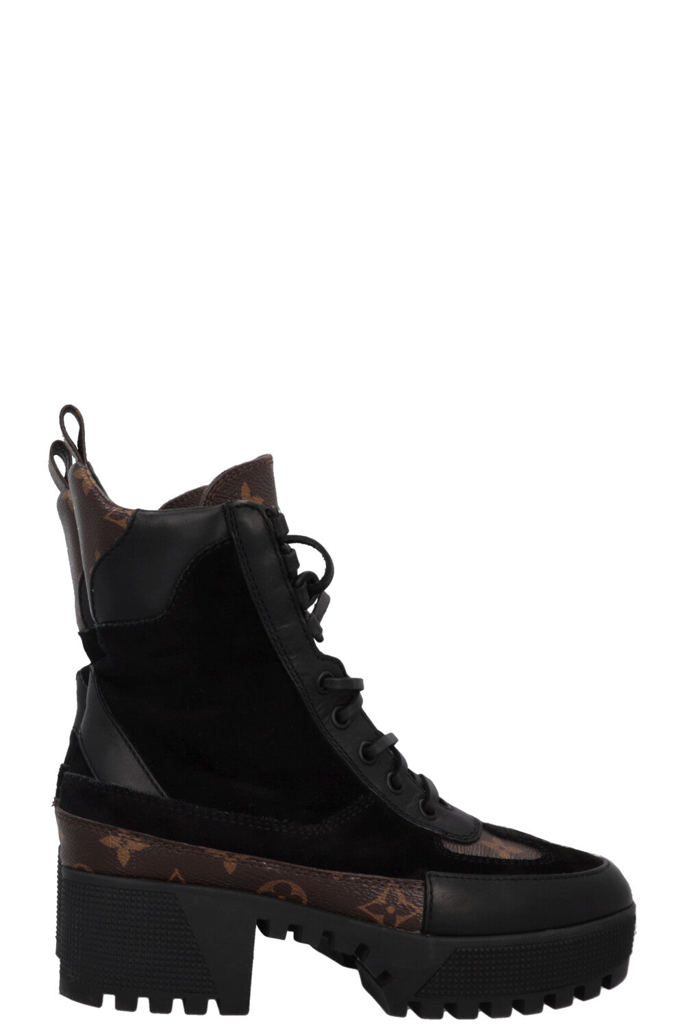 LOUIS VUITTON Laureate Boots MNG Black