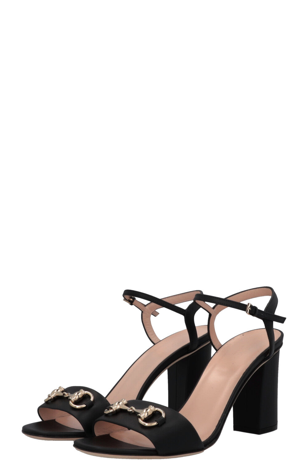 GUCCI Horsebit Sandal Heels Black