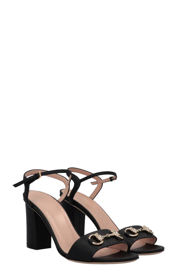 Sandales à talons GUCCI Horsebit noires