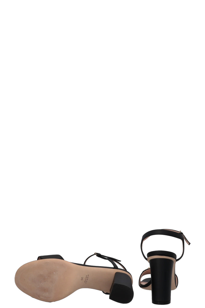 GUCCI Horsebit Sandal Heels Black