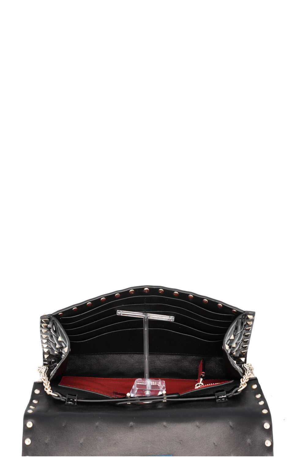 VALENTINO Spike WOC Patent Black