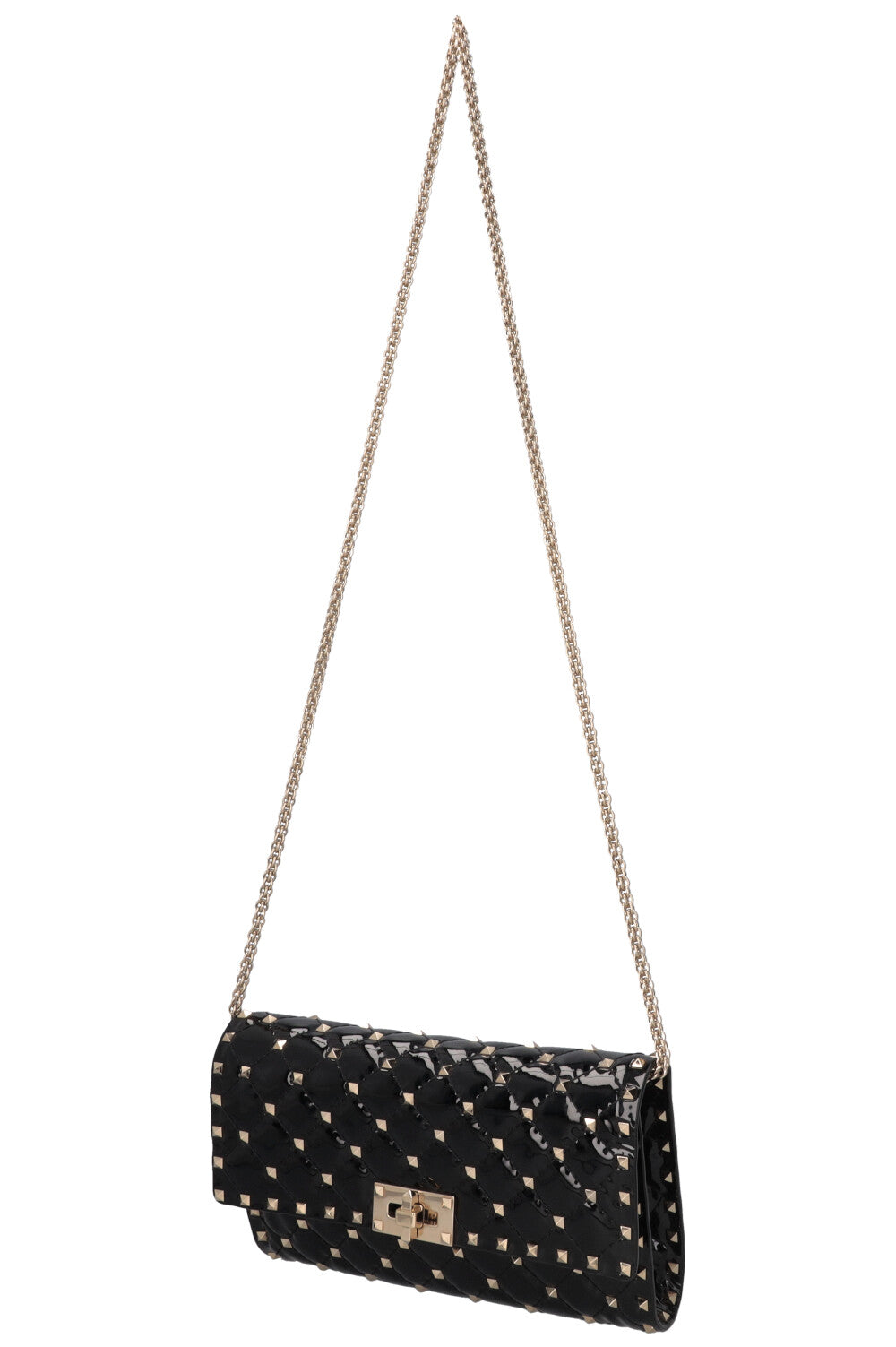 VALENTINO Spike WOC Patent Black