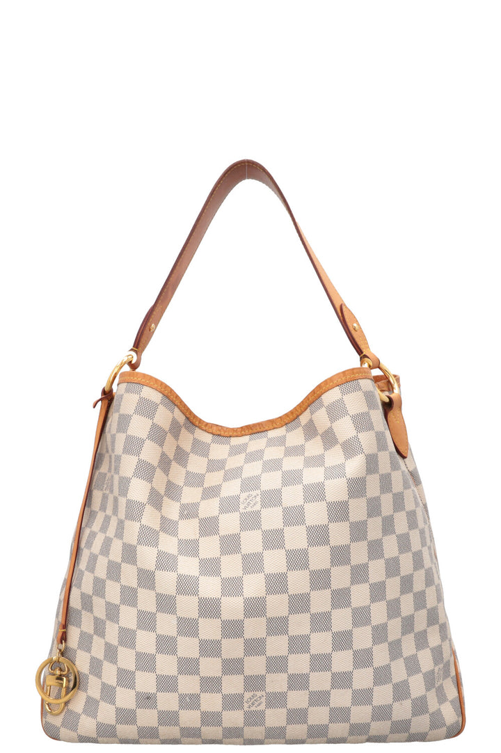 Sac à bandoulière Delightful de LOUIS VUITTON, toile Damier Azur.
