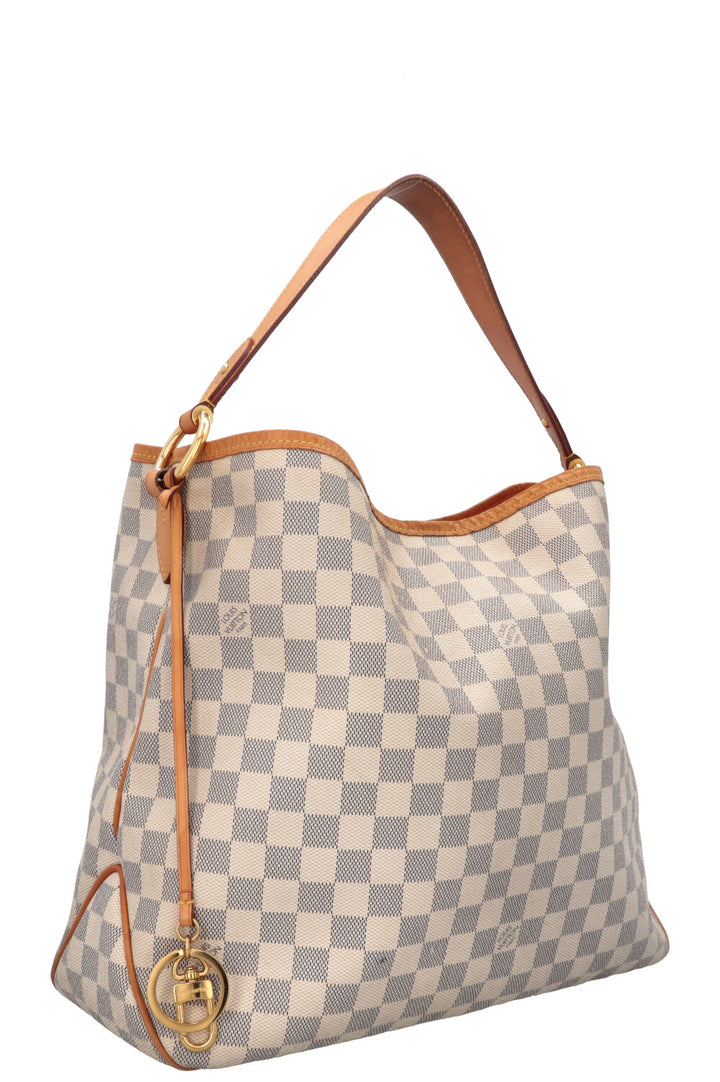 Sac à bandoulière Delightful de LOUIS VUITTON, toile Damier Azur.