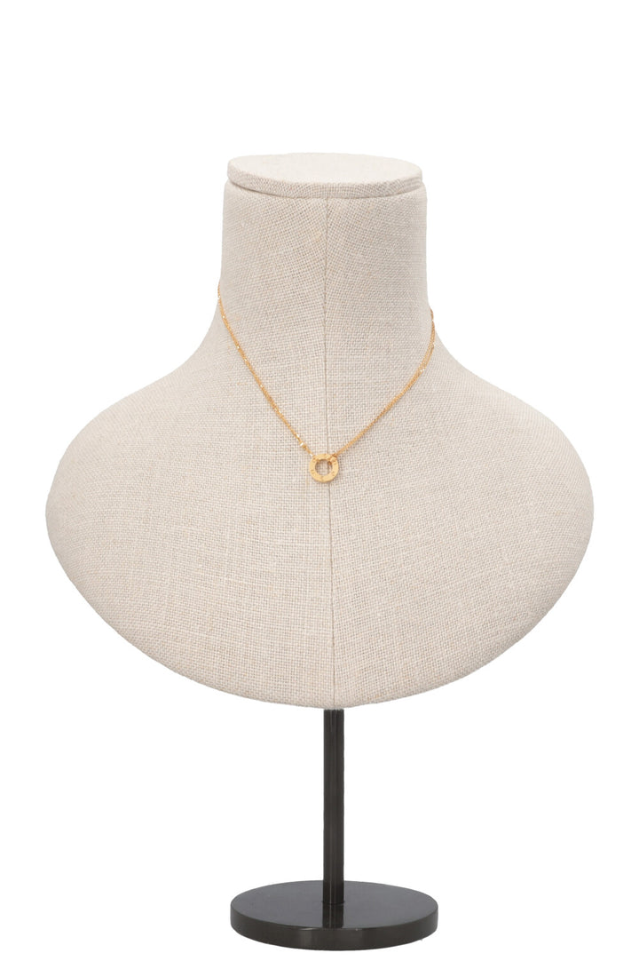 CARTIER Love Pendant 2 Diamonds Necklace 18k Yellow Gold