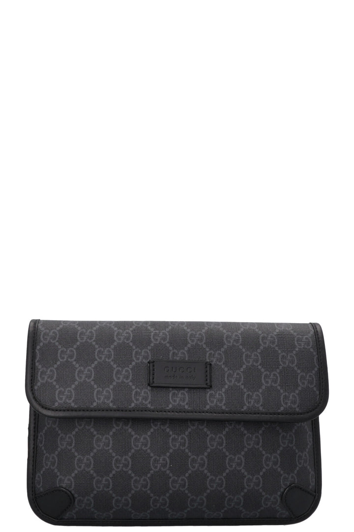 Sac banane GUCCI Supreme en toile noire