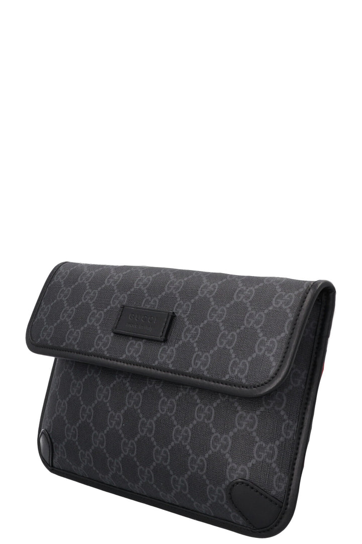 Sac banane GUCCI Supreme en toile noire