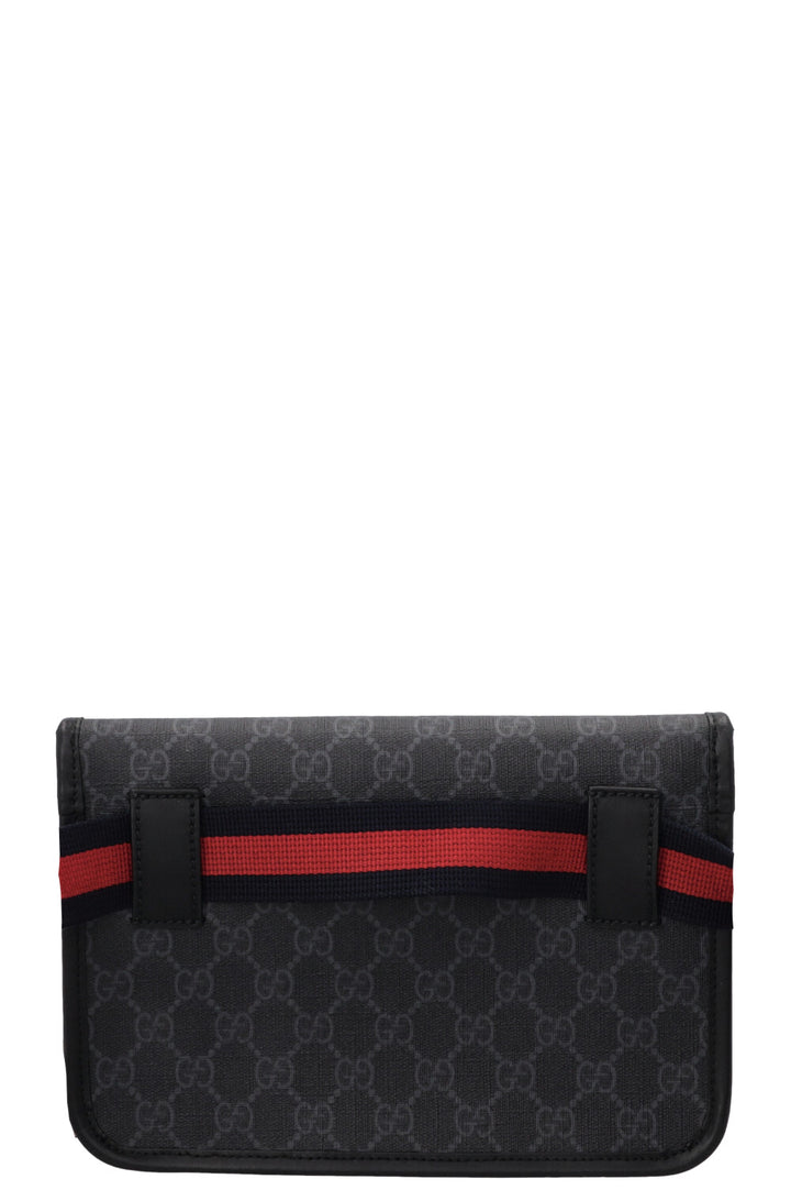 Sac banane GUCCI Supreme en toile noire