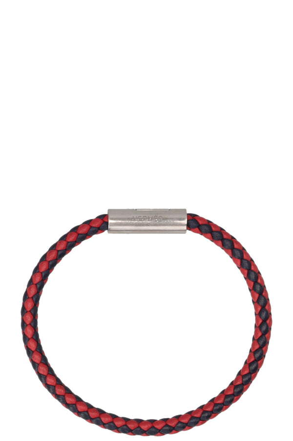 HERMÈS Goliath Woven Bracelet Red Blue