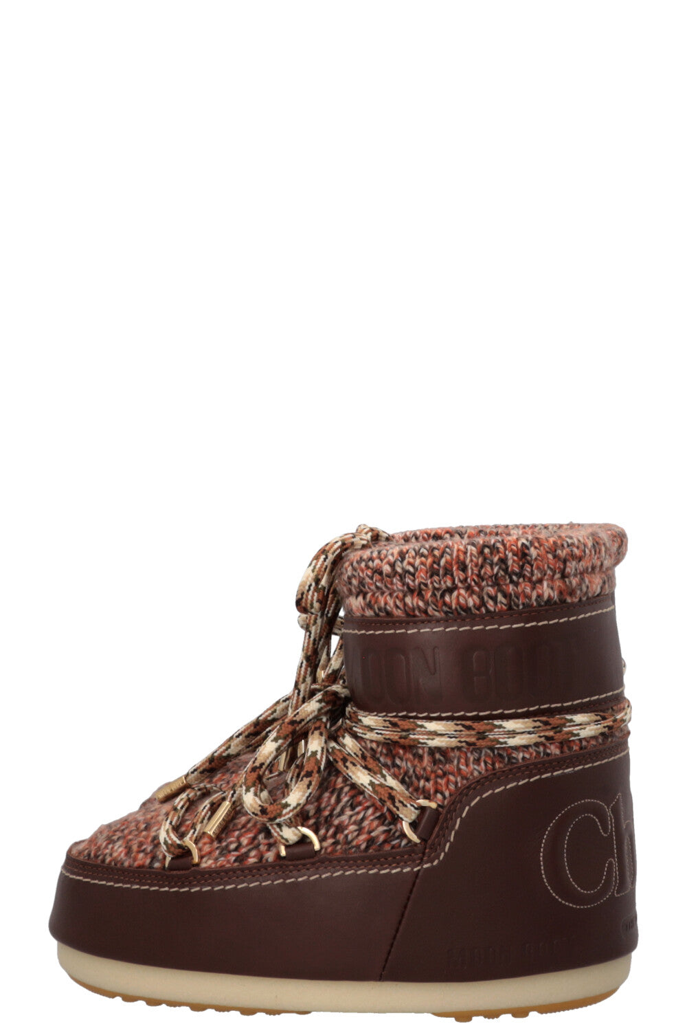 CHLOÉ x MOON BOOTS Snow Boots Tannish Brown