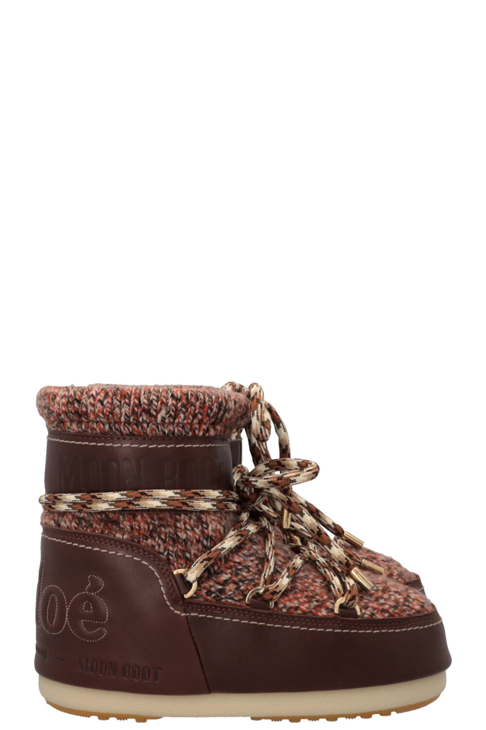 CHLOÉ x MOON BOOTS Snow Boots Tannish Brown