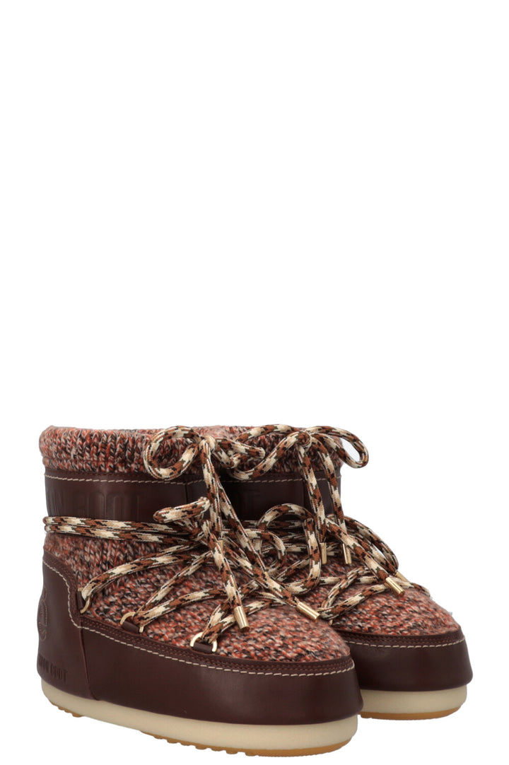 CHLOÉ x MOON BOOTS Snow Boots Tannish Brown