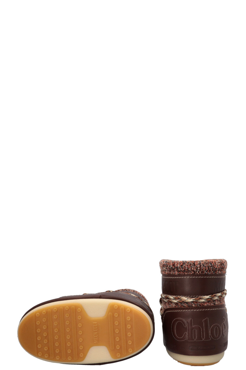 CHLOÉ x MOON BOOTS Snow Boots Tannish Brown