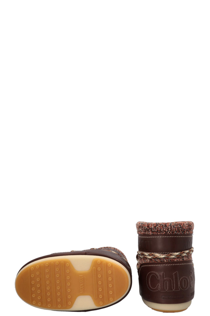 CHLOÉ x MOON BOOTS Snow Boots Tannish Brown